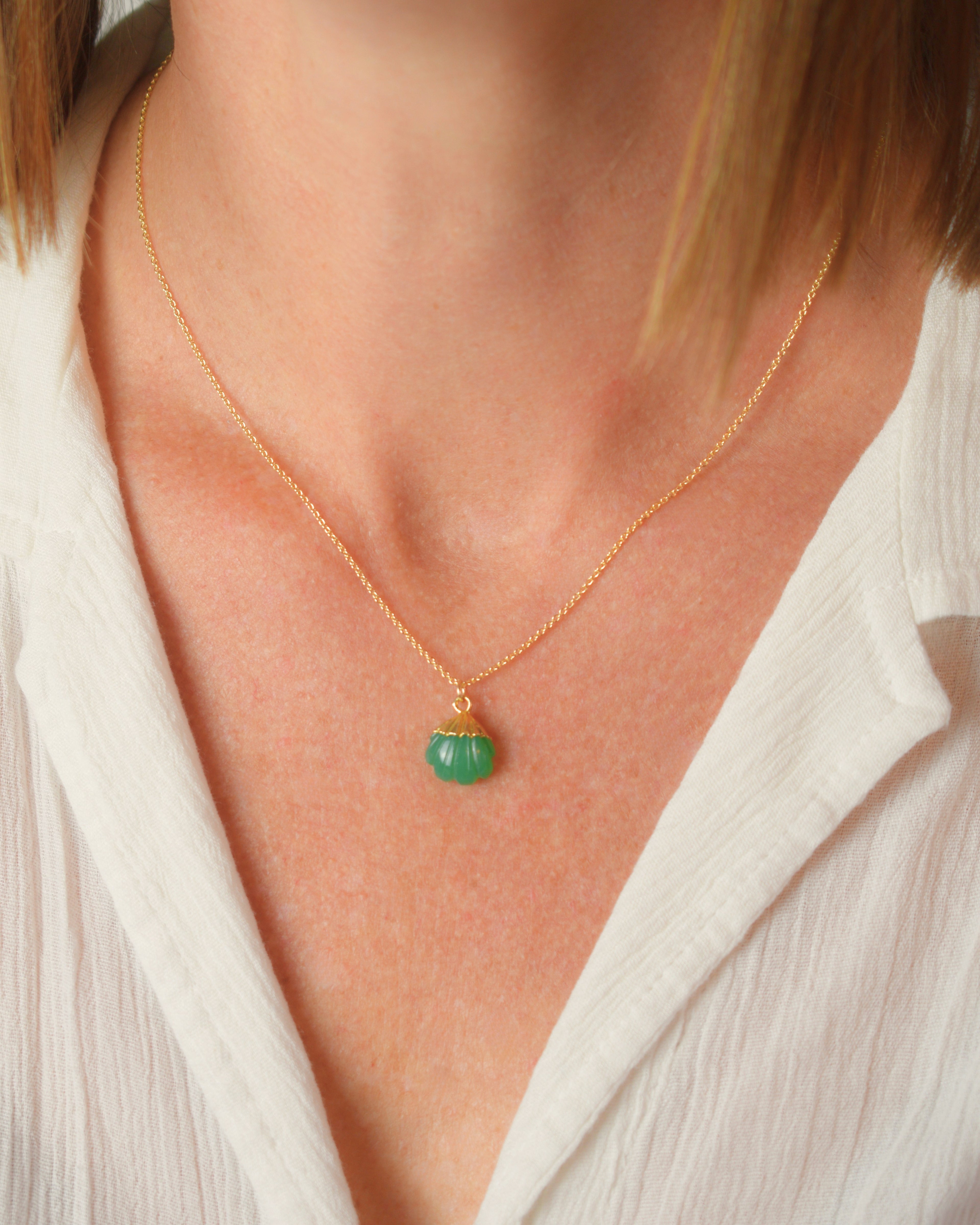 Carved Shell Necklace