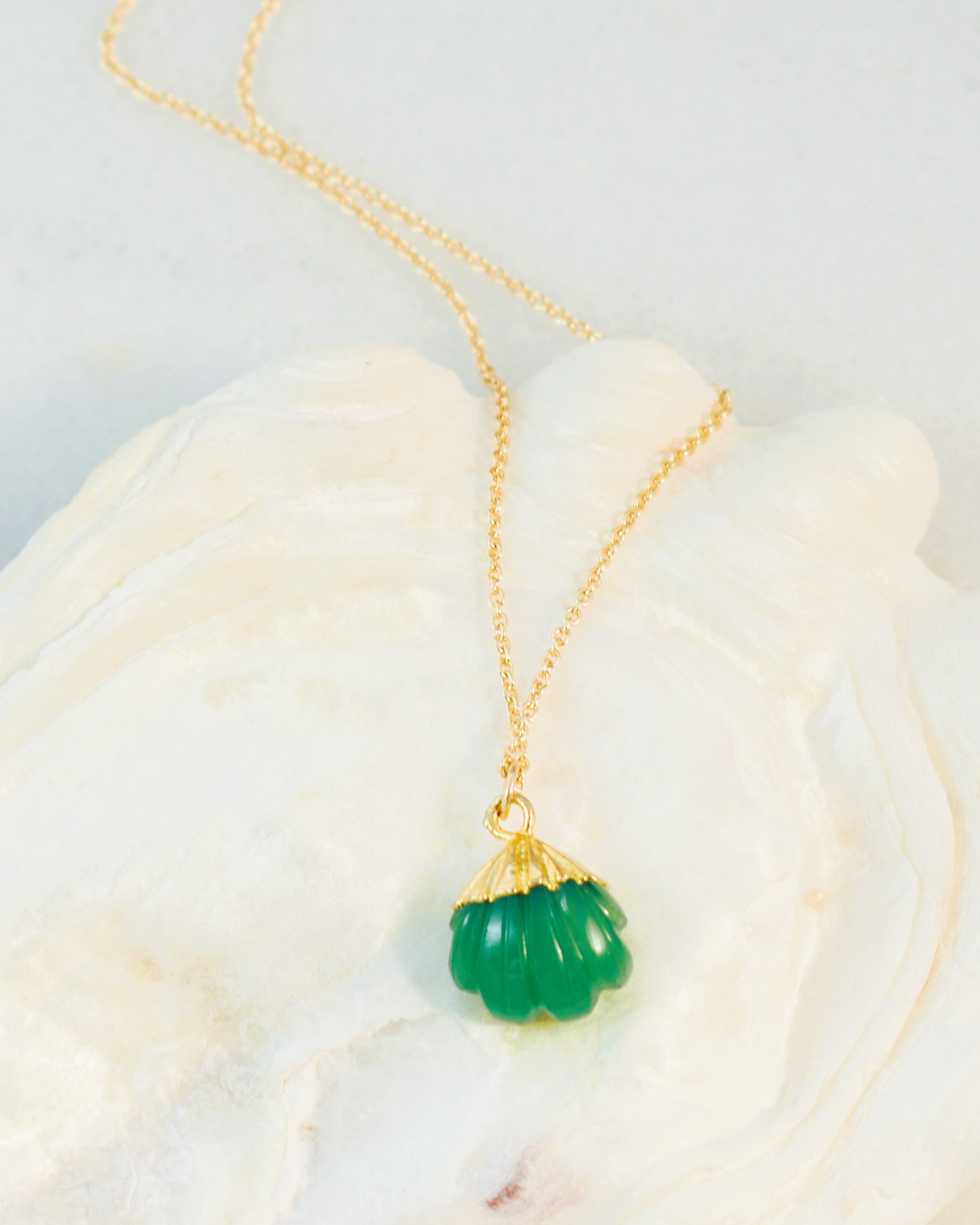 Carved Shell Necklace