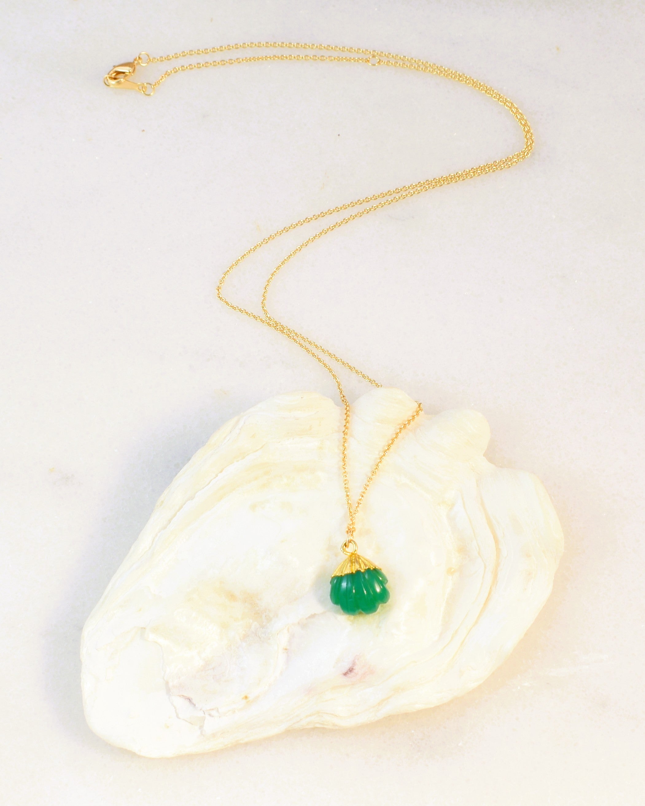 Carved Shell Necklace