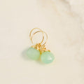 Crowned Seafoam Hook Earrings