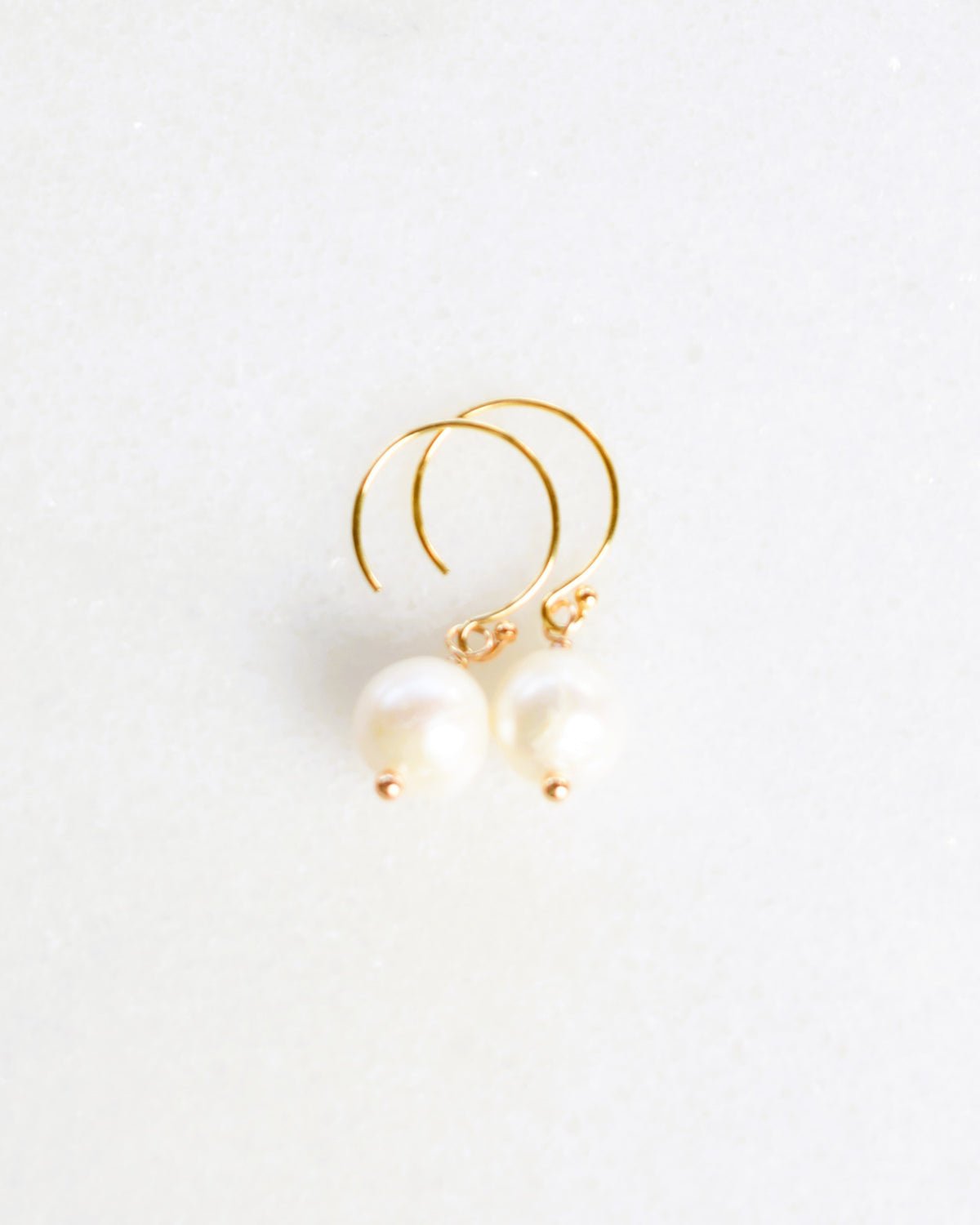 Simple Pearl Hook Earrings