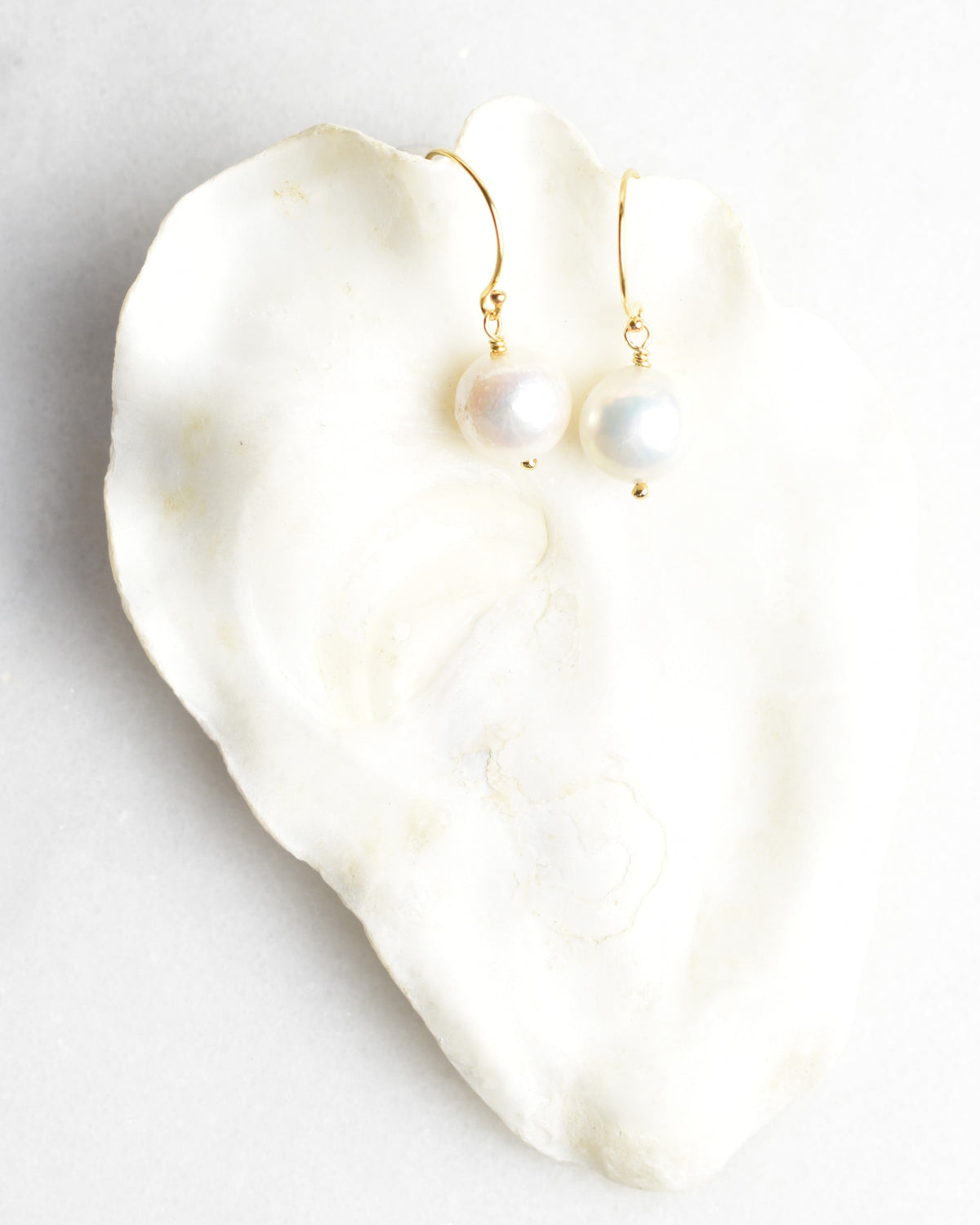 Simple Pearl Hook Earrings