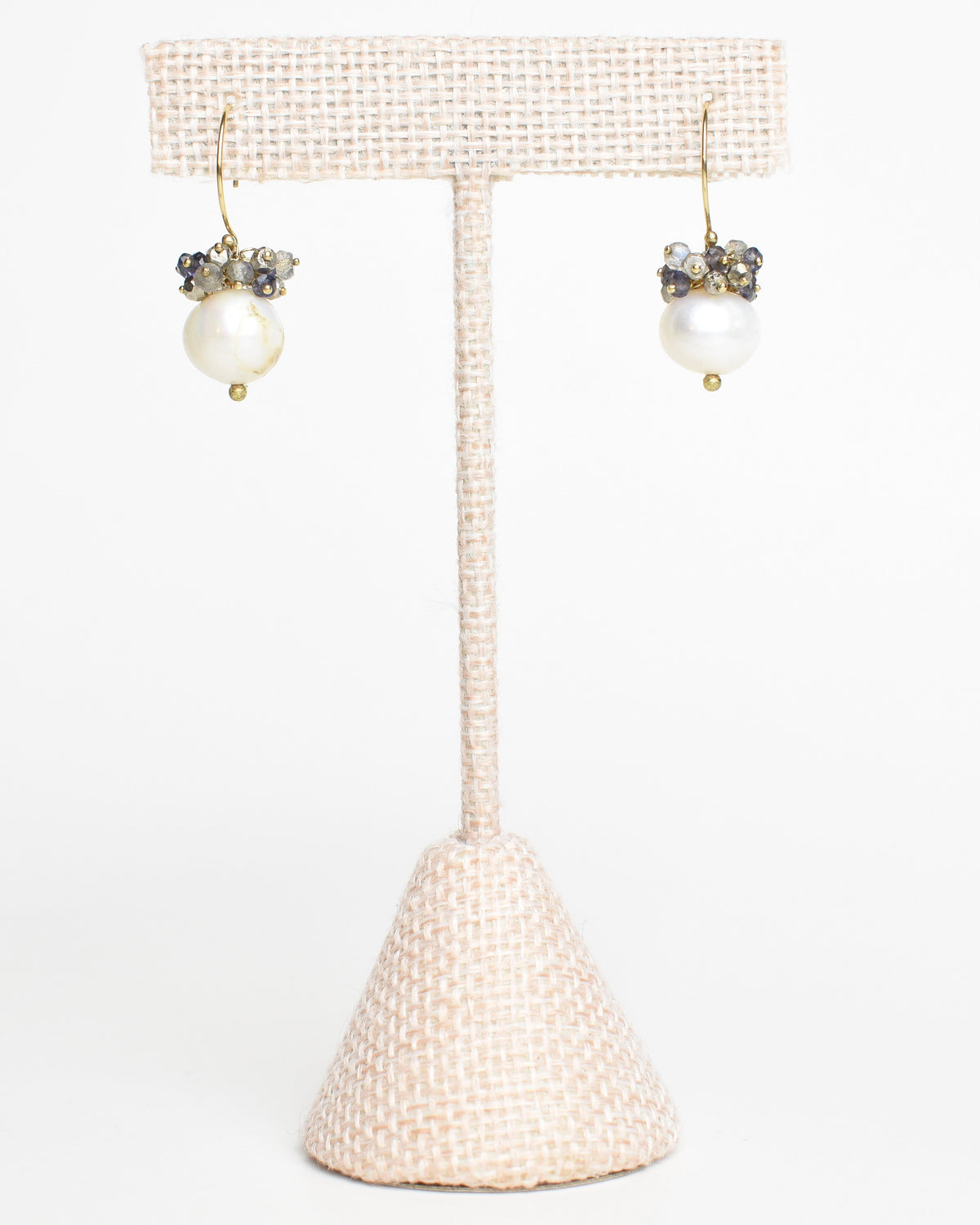 Stormy Cluster Hook Earrings