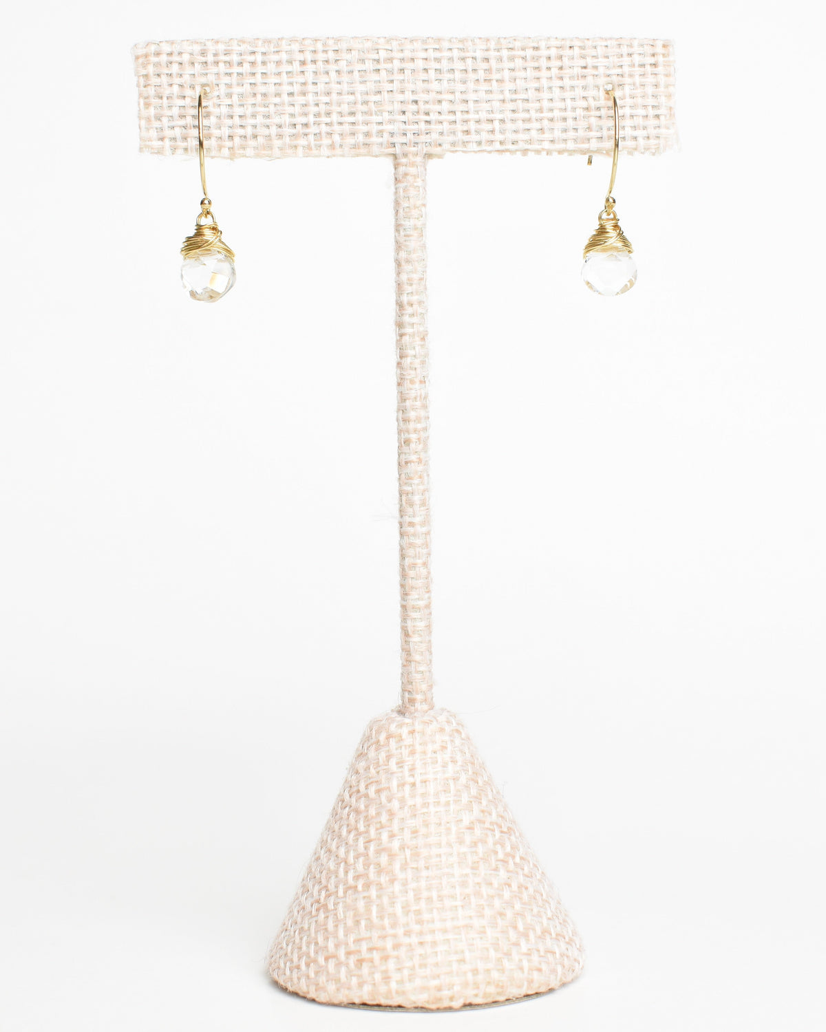 Delicate Rock Quartz Hook Earrings