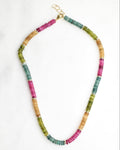 Jewel Tones Striped Necklace