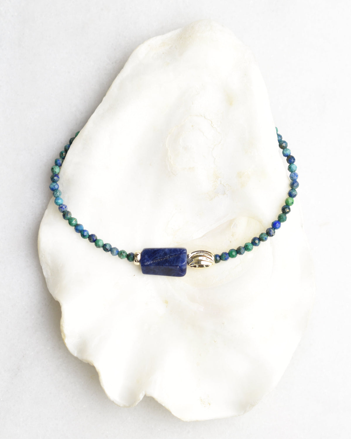 Abstract Chrysocolla Bracelet