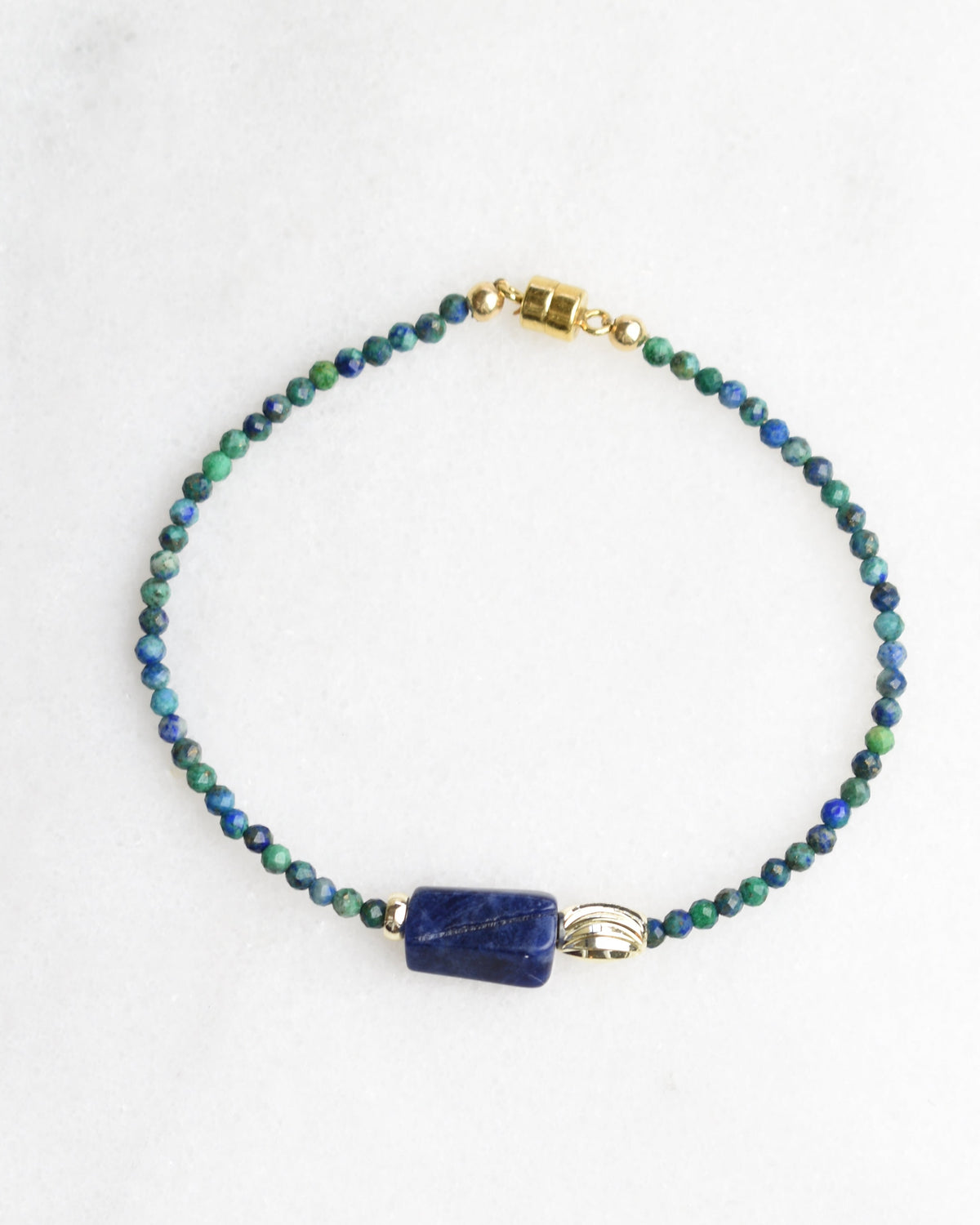 Abstract Chrysocolla Bracelet