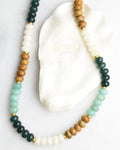 San Juan Island Tones Striped Necklace