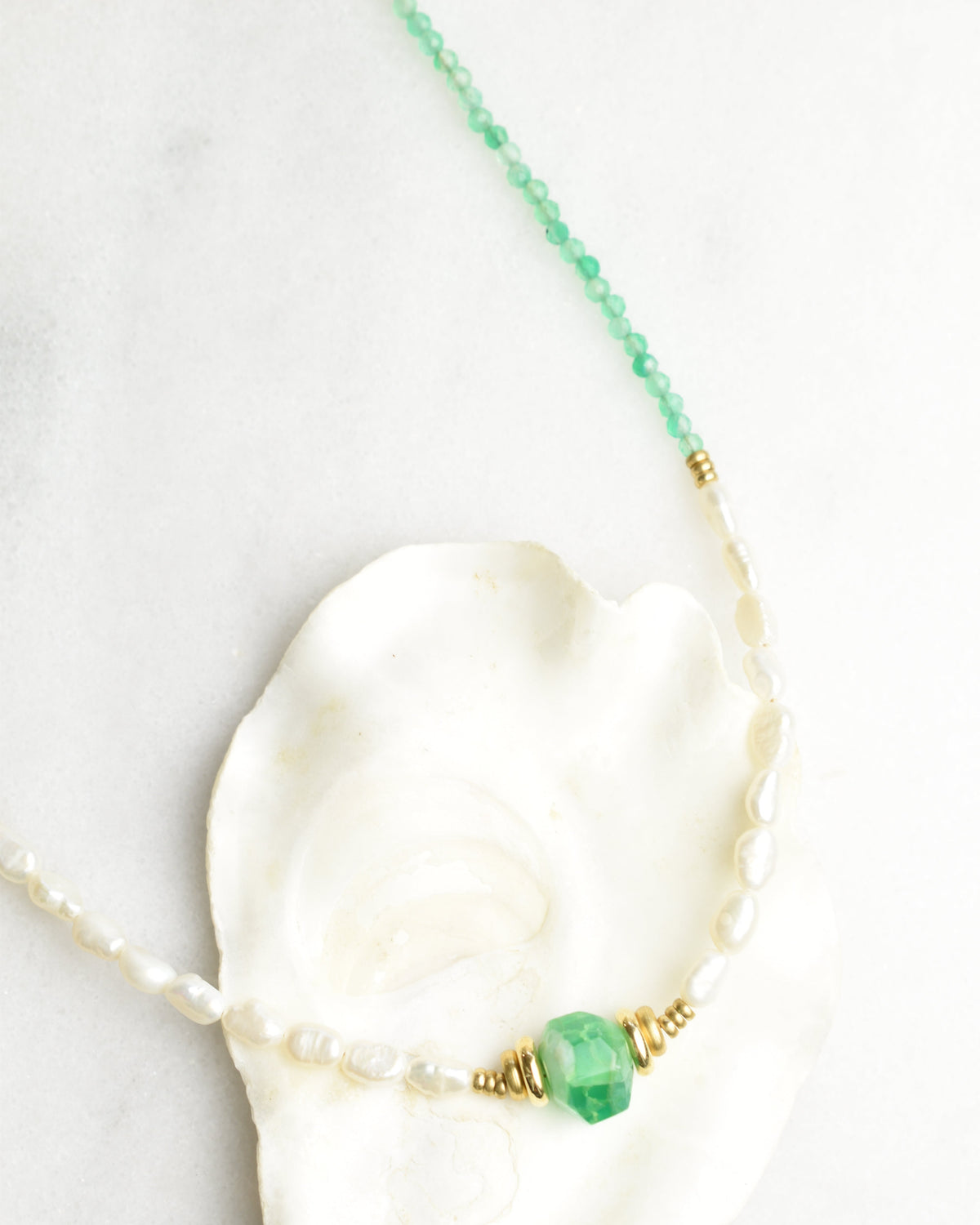 Seafoam Aphrodite Delicate Necklace