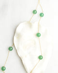 Jaded Aventurine Station Chain Necklace