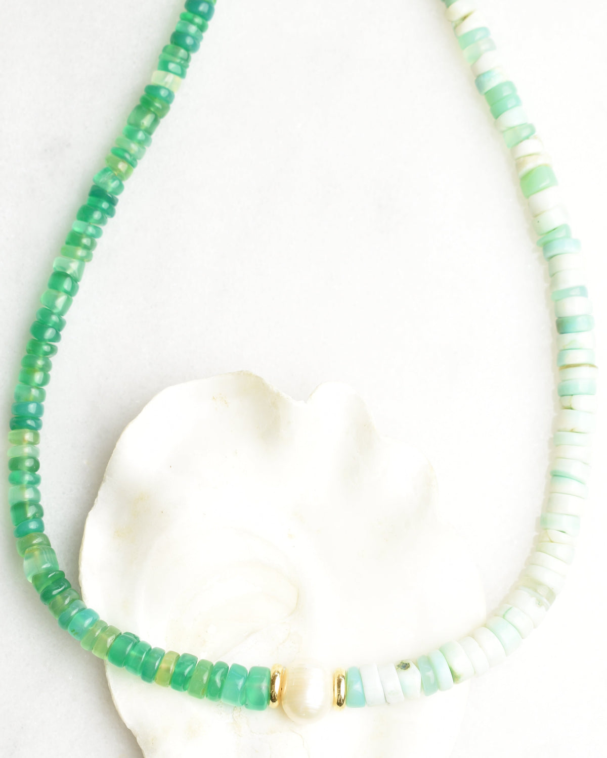 Lagoon Central Pearl Statement Necklace