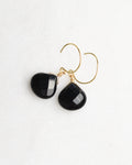 Black Onyx Hook Earring