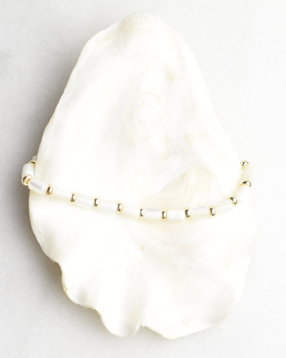 Mother of Pearl Tube Bracelet