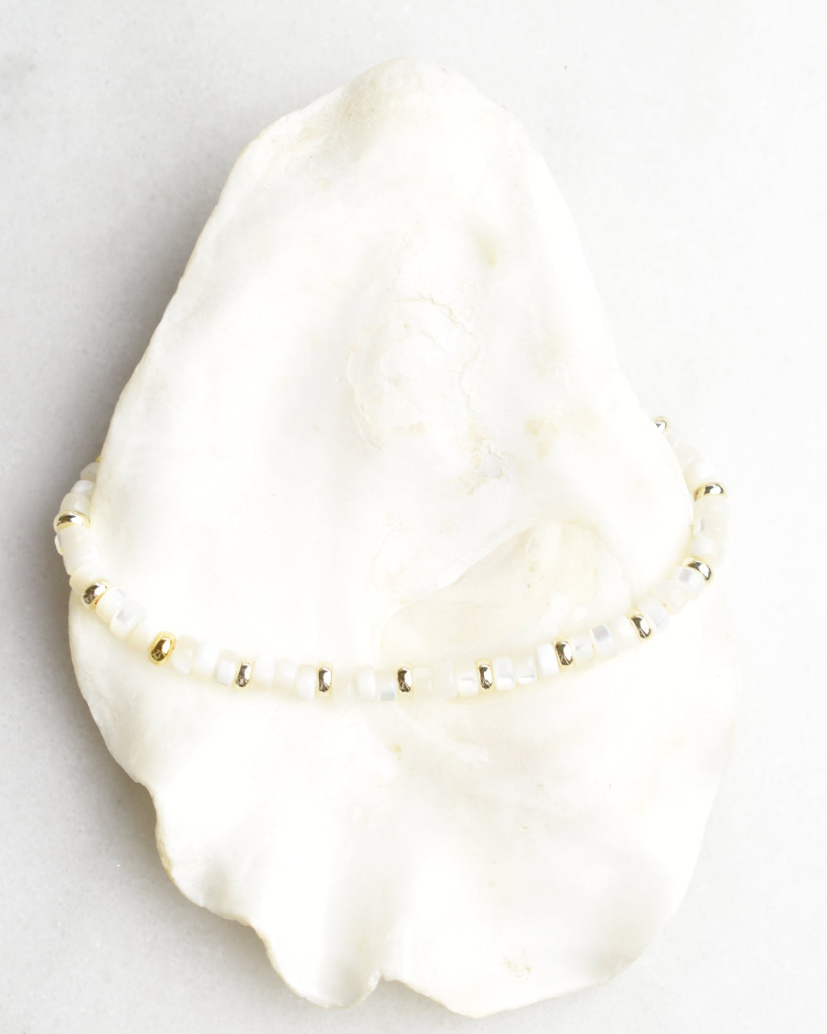 Mother of Pearl Disc Bracelet
