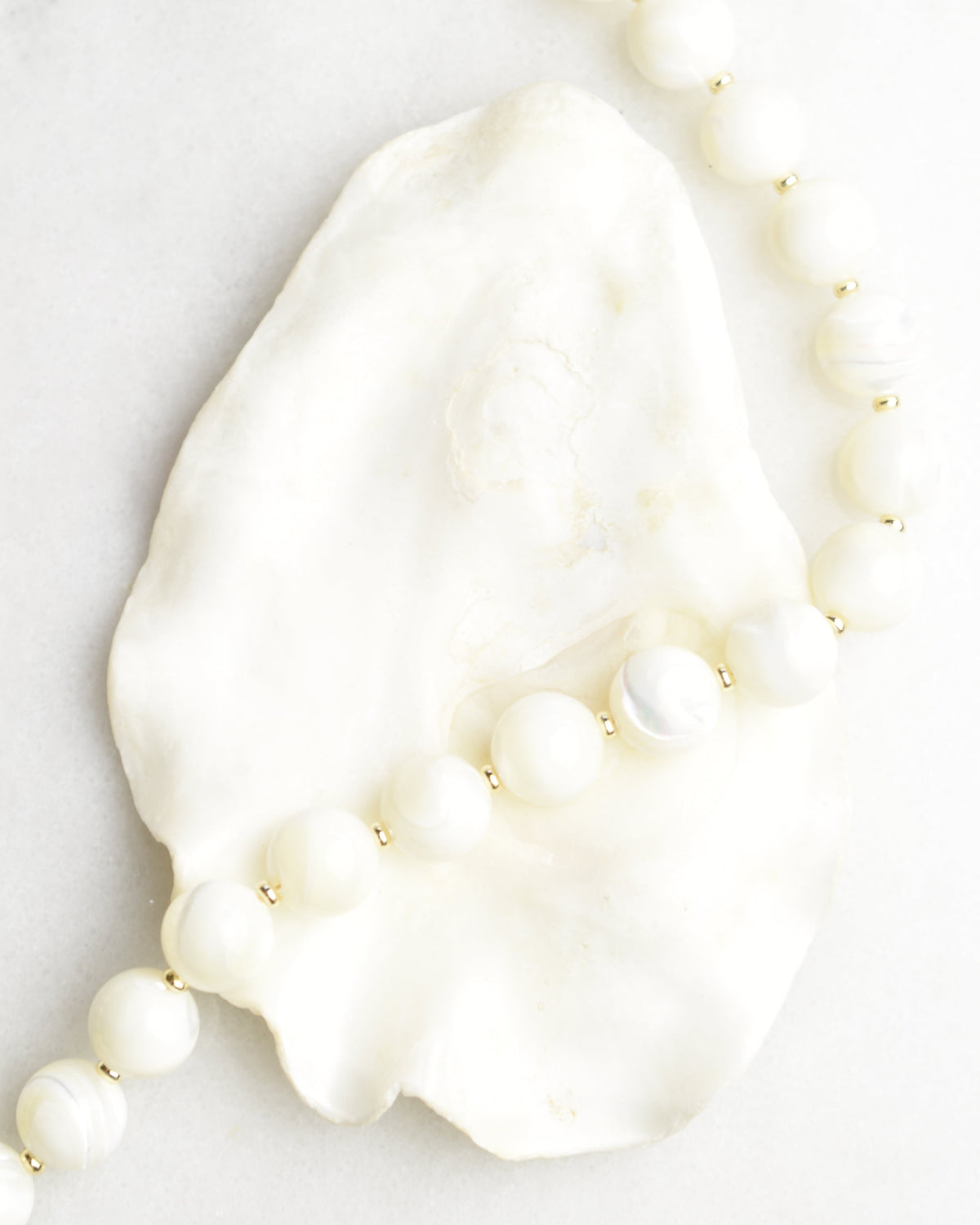 Mother of Pearl Statement Necklace