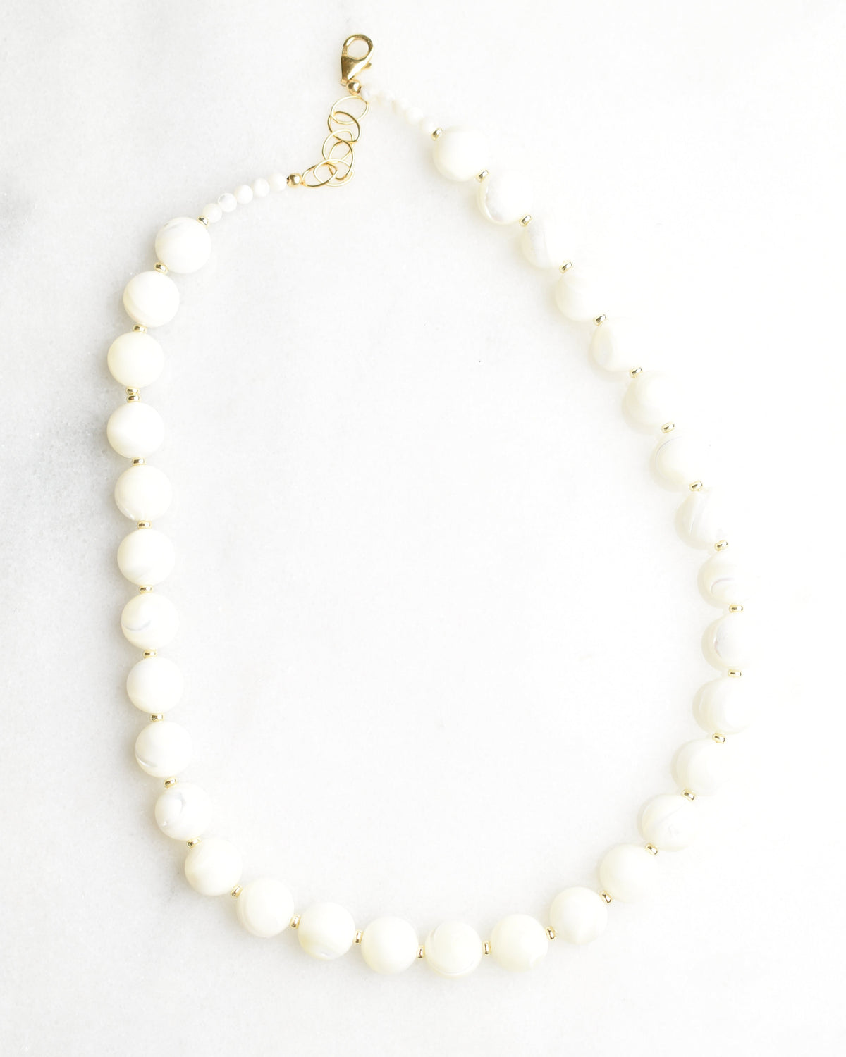 Mother of Pearl Statement Necklace
