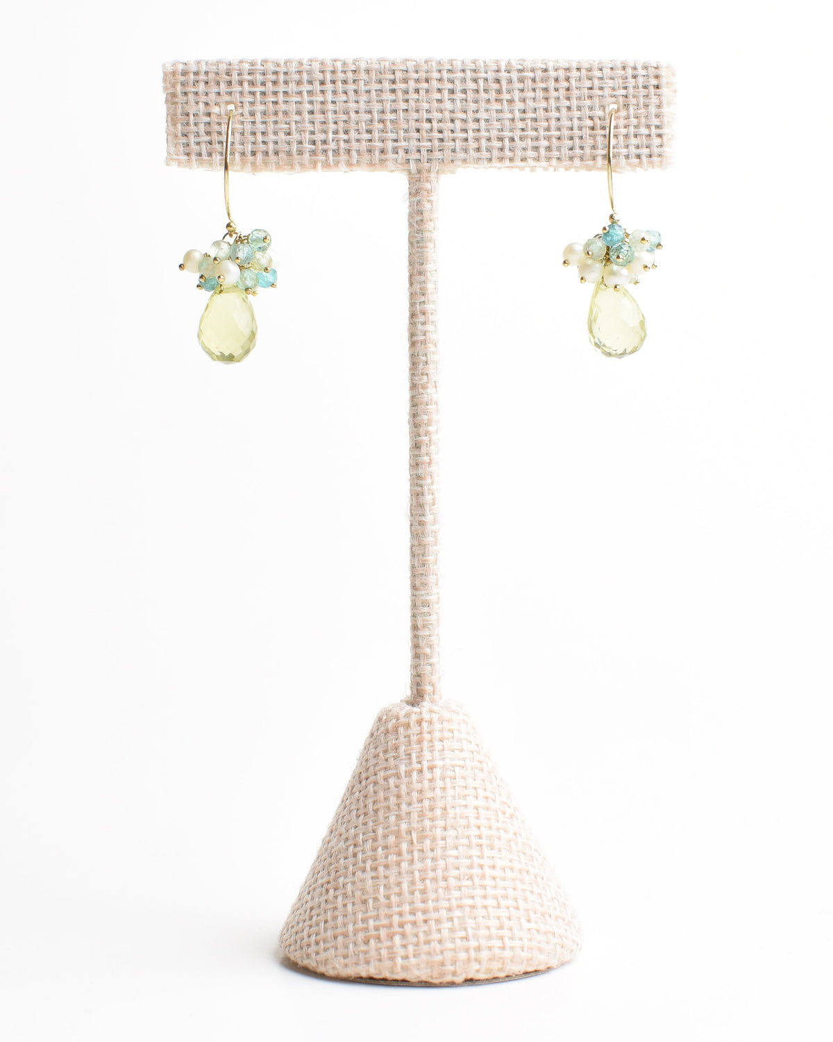 Lemon Capri Cluster Earrings