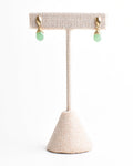 Aventurine Crowned Post Earrings