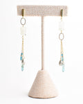 South Seas Asymmetric Mixed Media Post Earrings