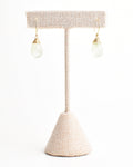Green Fluorite Crowned Hook Earrings