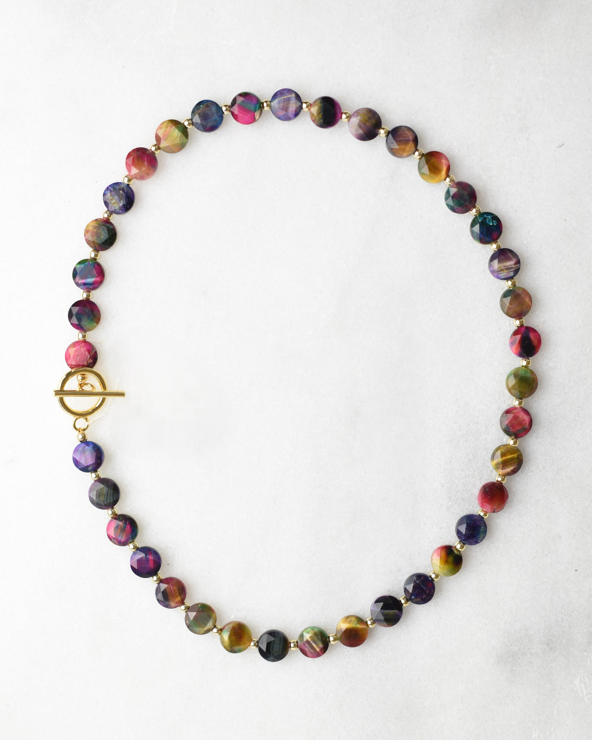 Galaxy Tiger's Eye Toggle Necklace