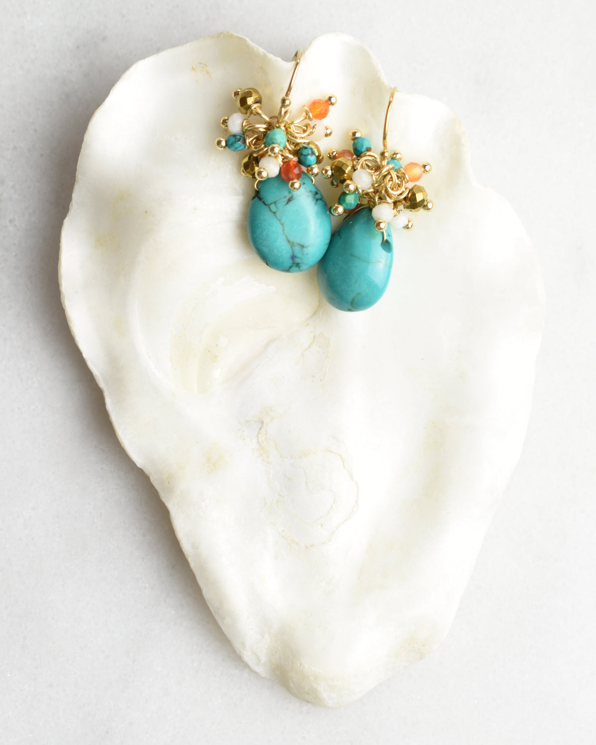Southwestern Cluster Hook Earrings