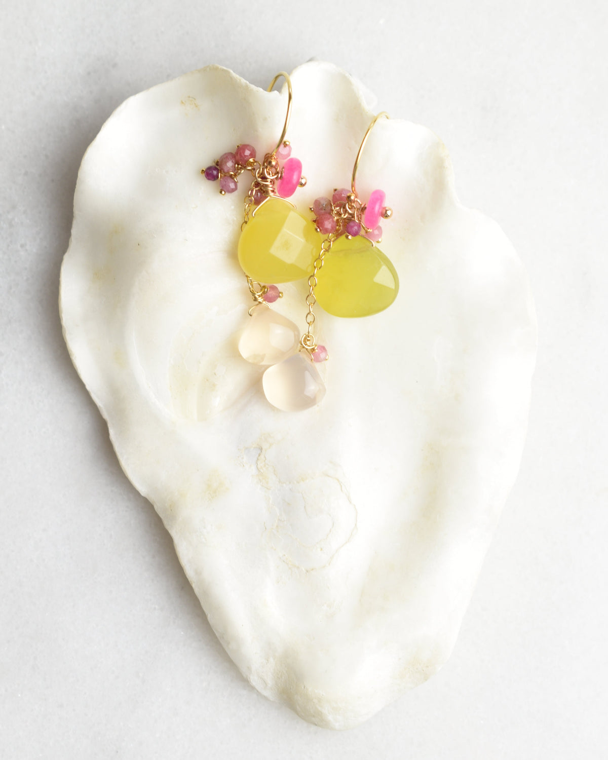 Dripped Petals Statement Earrings