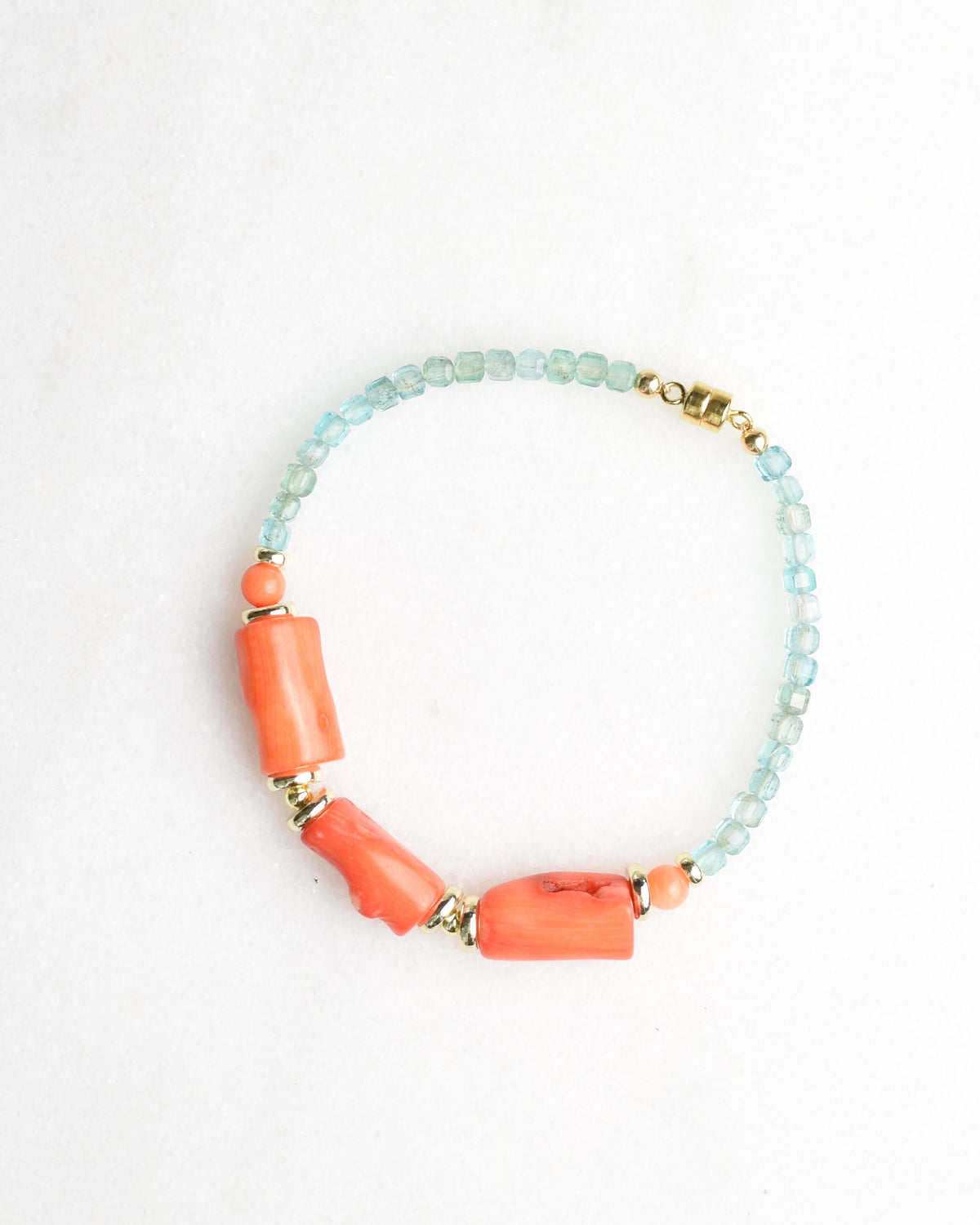 Coral Chunks Bracelet