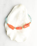 Coral Chunks Bracelet