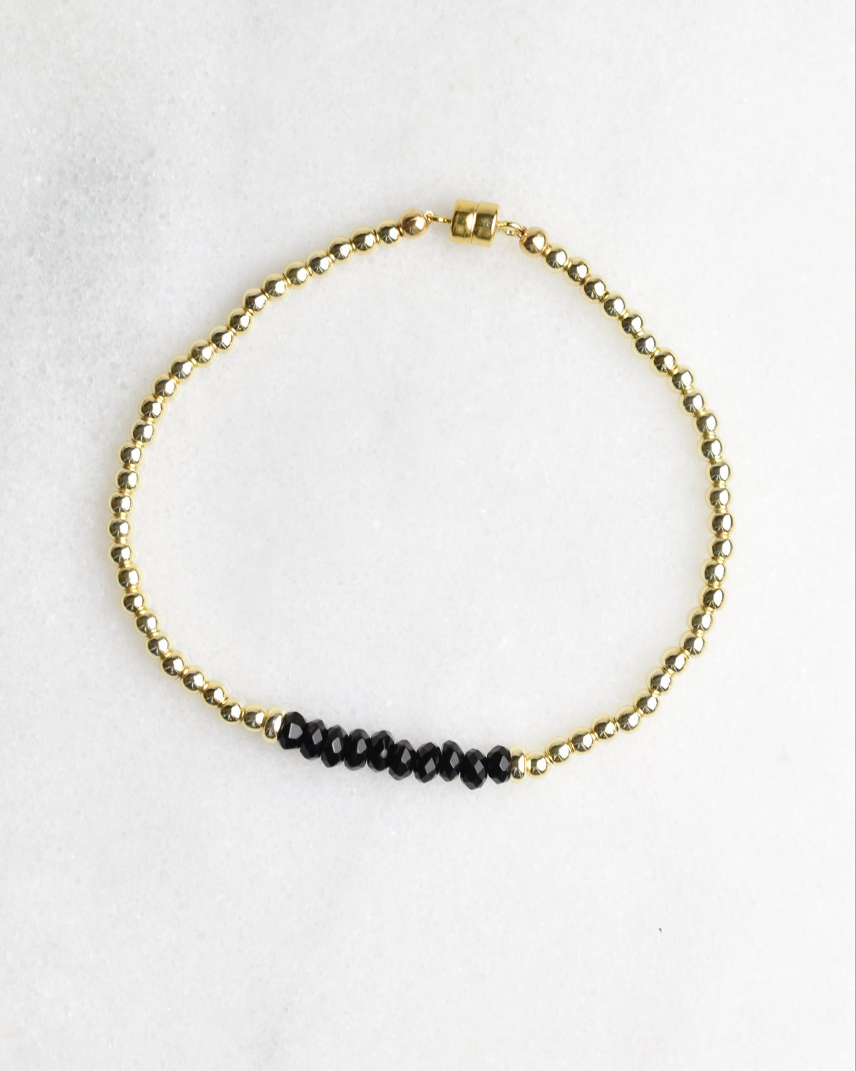 Golden Black Onyx Bracelet