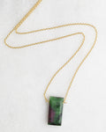 Ruby Zoisite Pendant Necklace