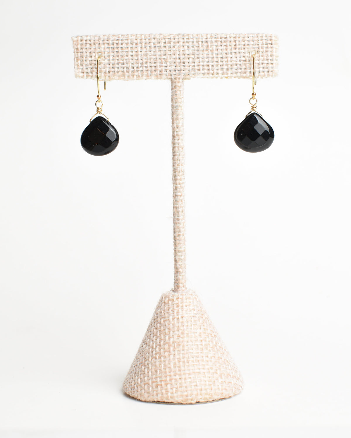 Black Onyx Hook Earring