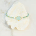 Daintier Chalcedony Bezel and Amazonite Bracelet