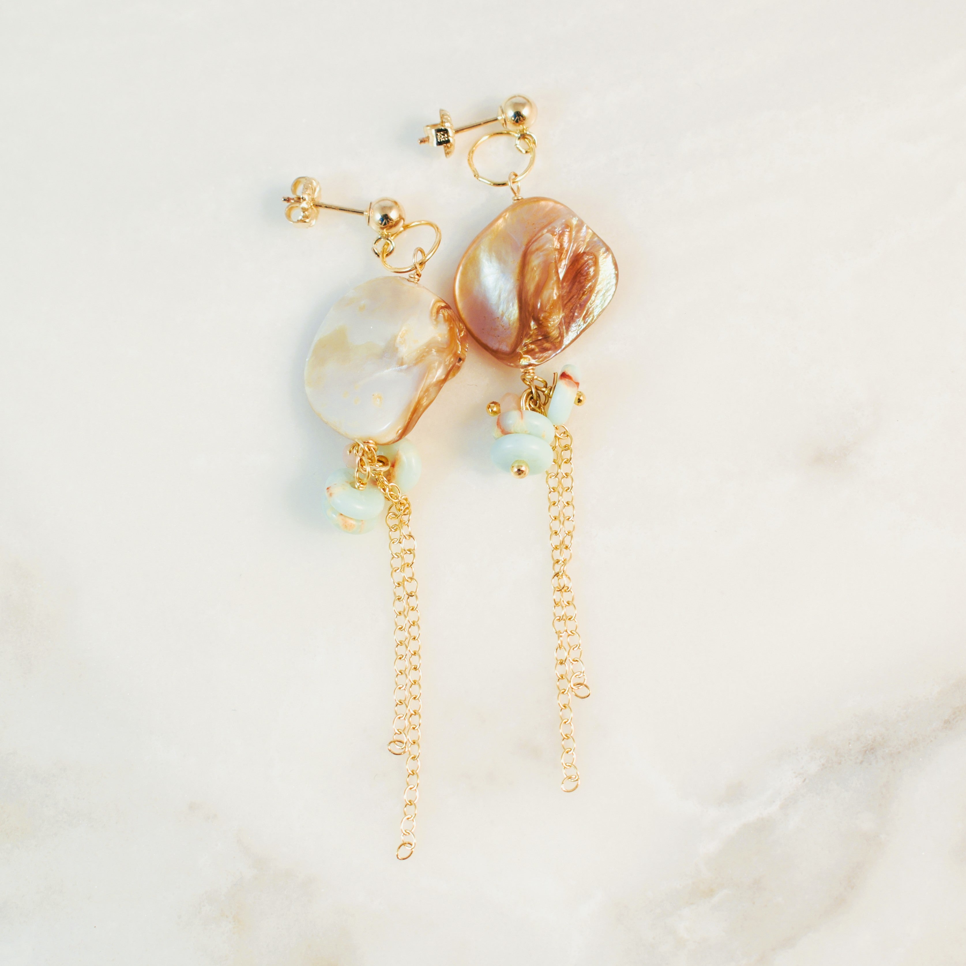 Driftwood Tassel Post Earrings