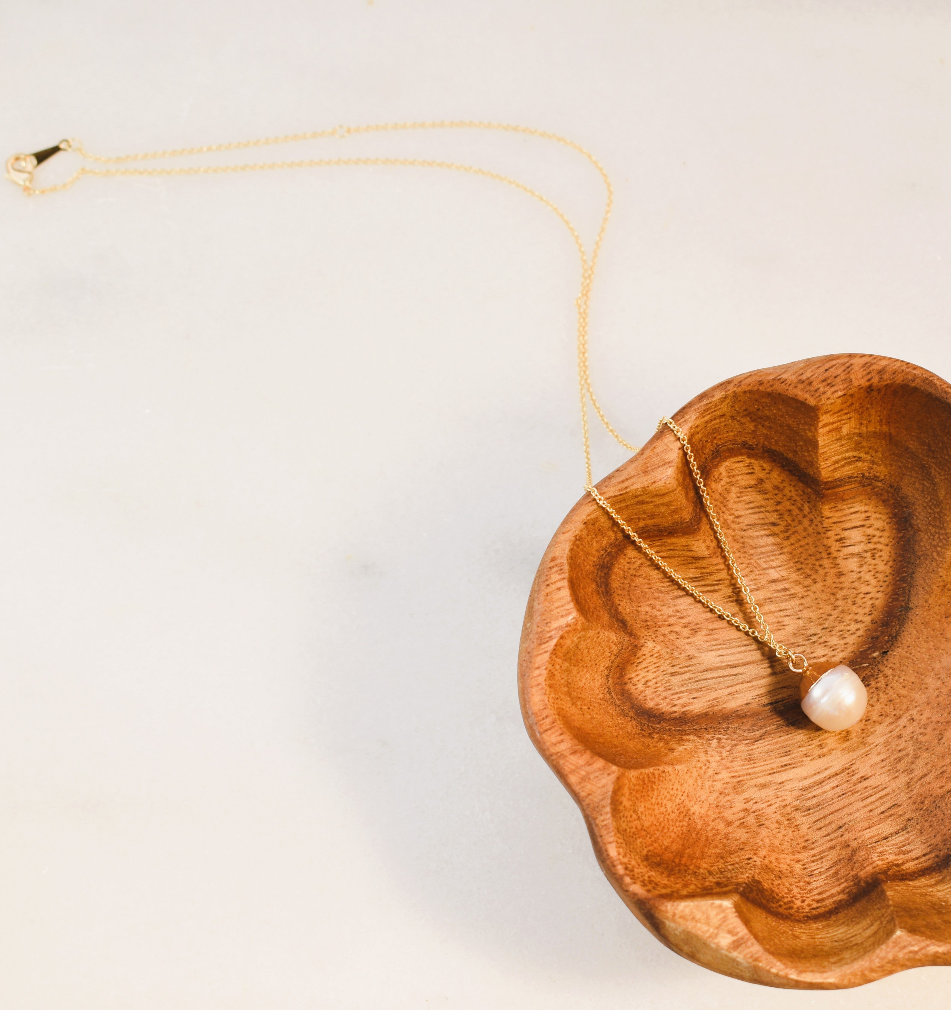 Freshwater Pearl Pendant Charm Necklace