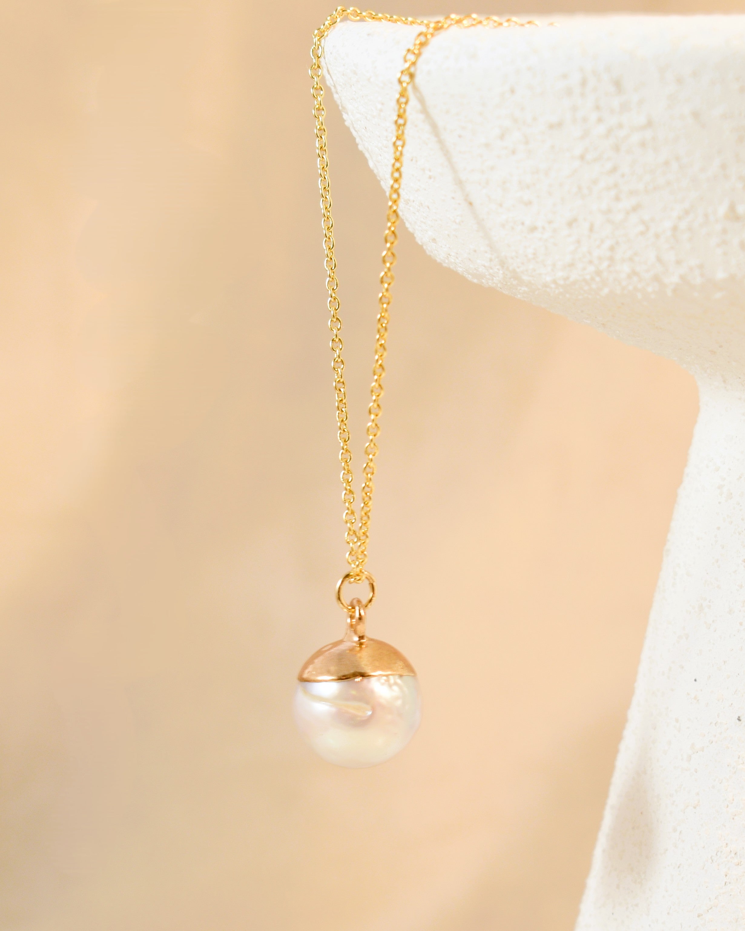 Freshwater Pearl Pendant Charm Necklace