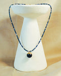 Midnight Kyanite Charm Collar Necklace