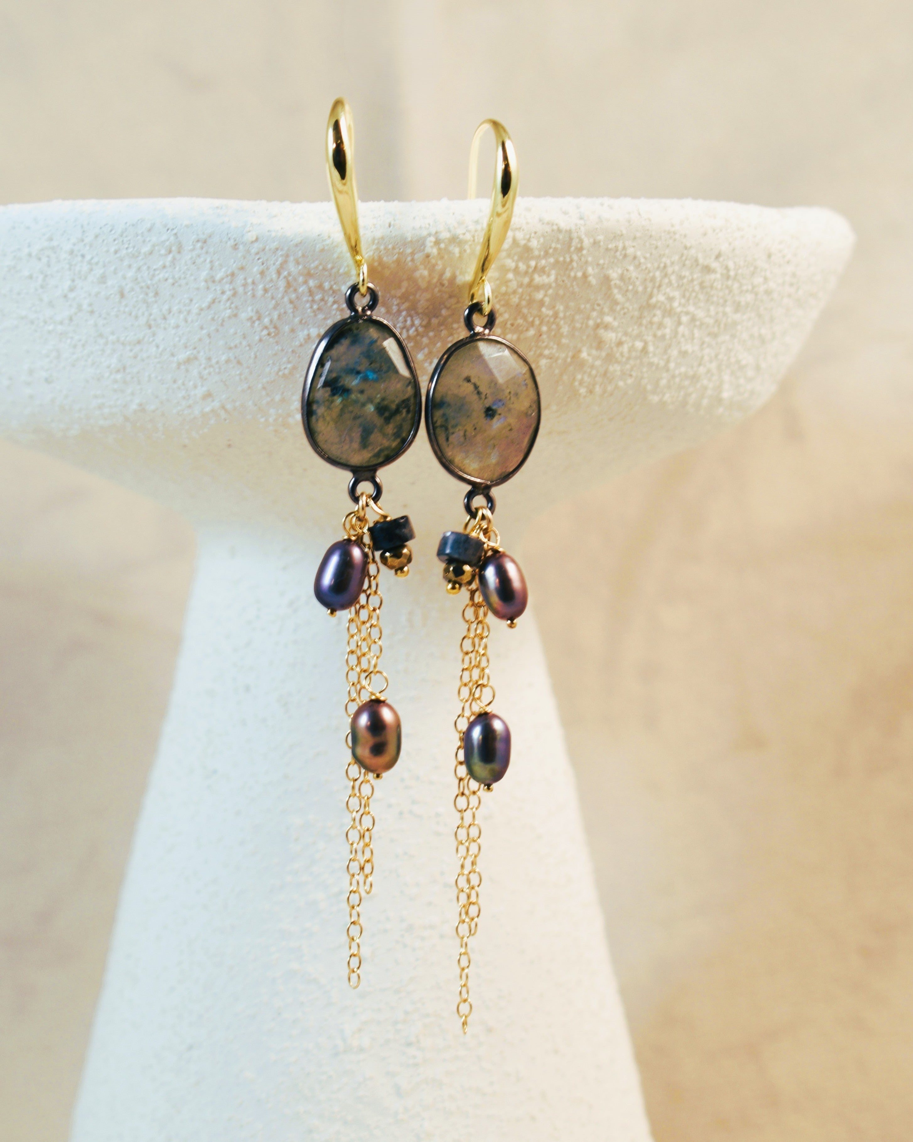 Midnight Seas Hook Earrings