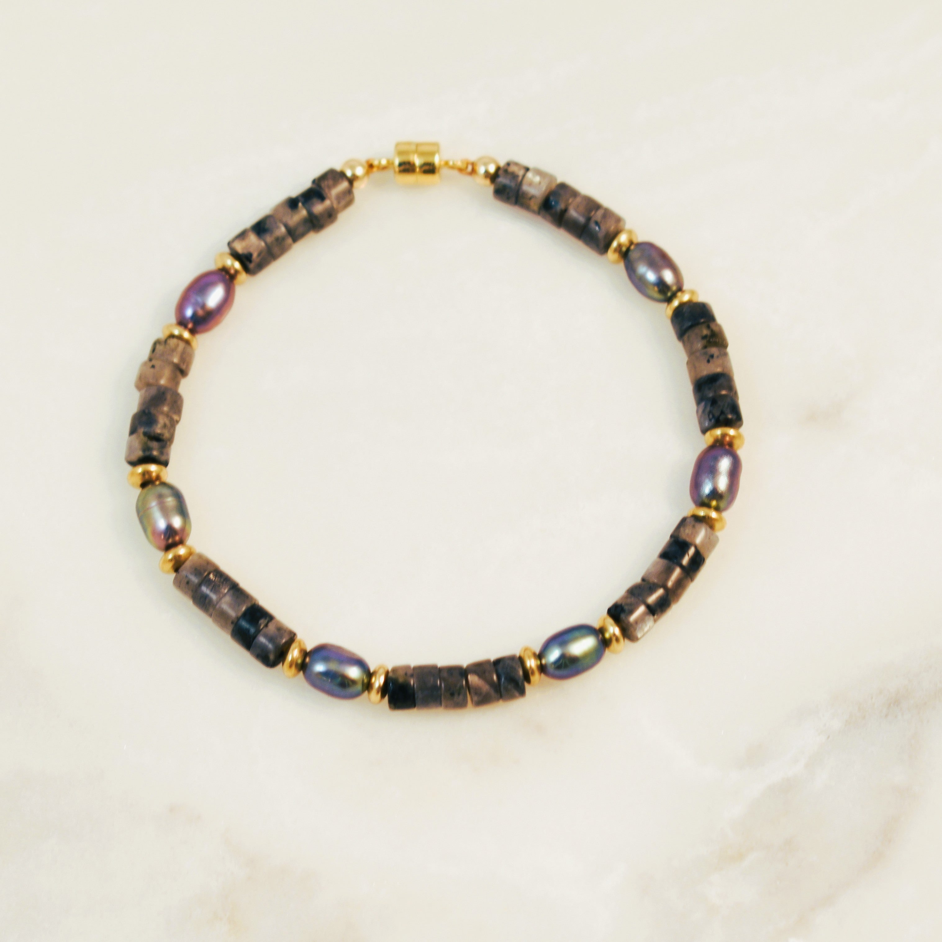 Midnight Seas Pearl Bracelet