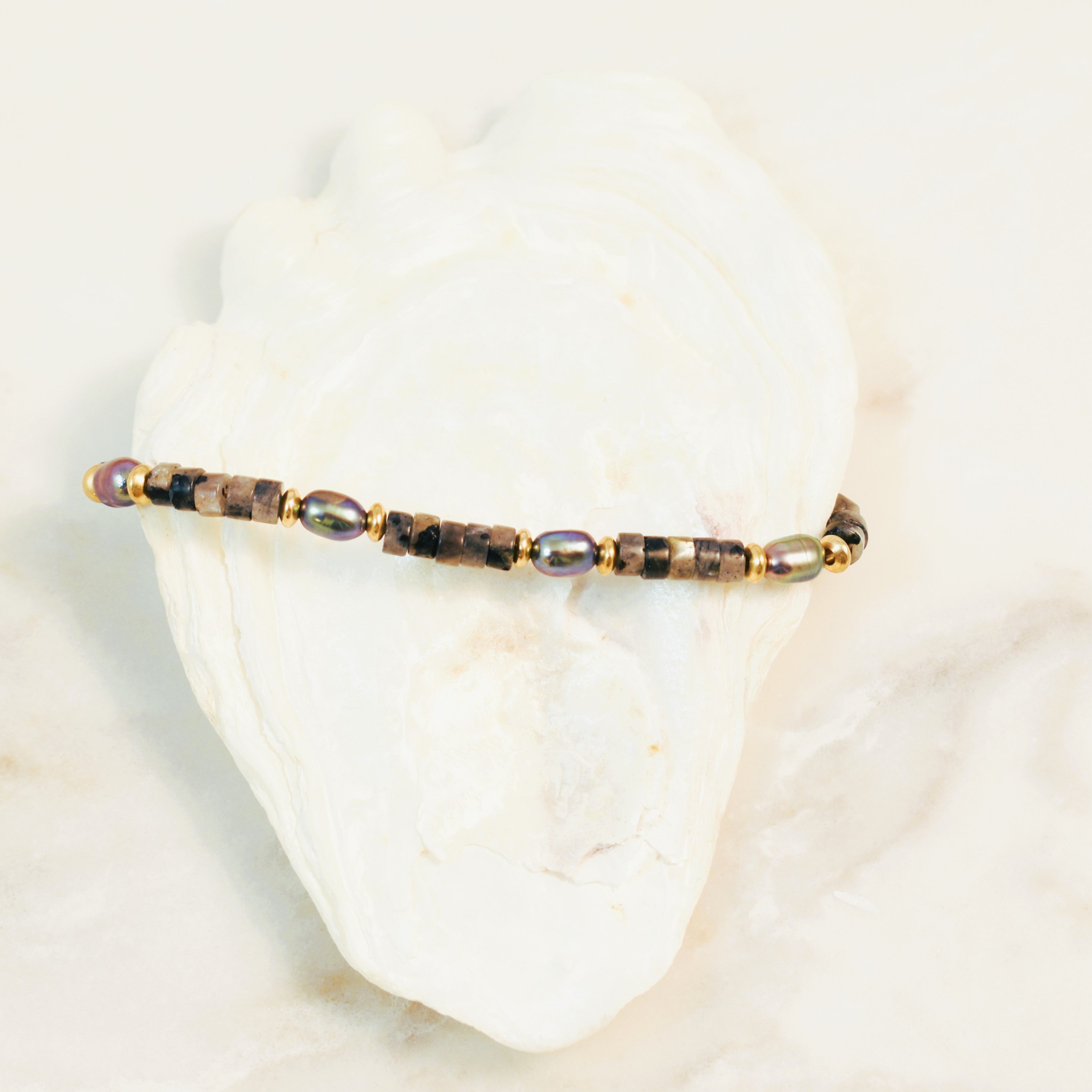 Midnight Seas Pearl Bracelet