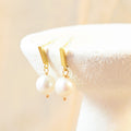 Modern Pearl Post Earrings