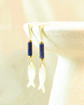 Modern Pearl Sardine Post Earrings