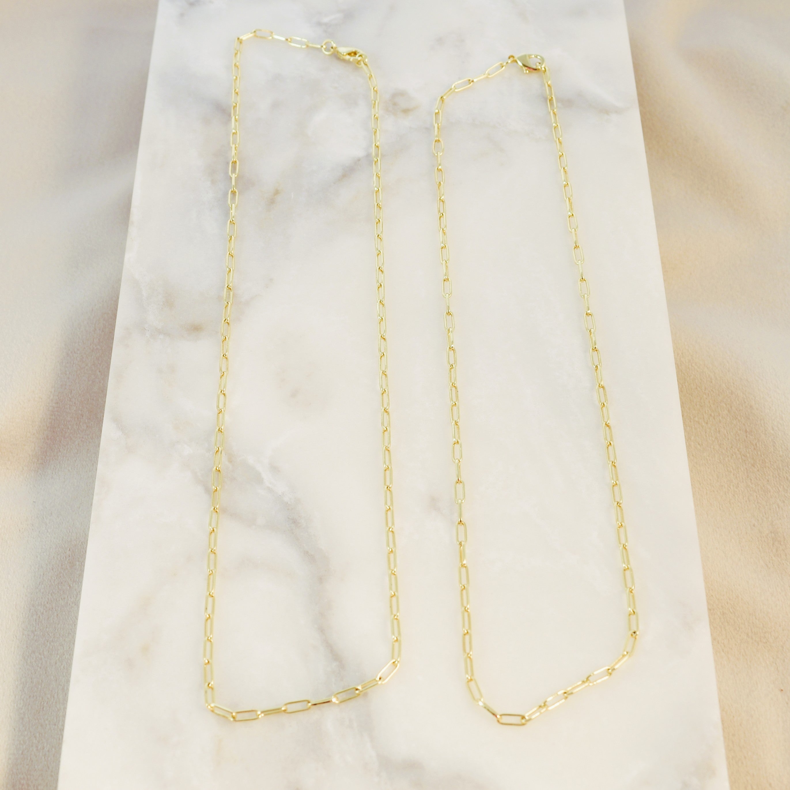 Paperclip Chain Link Necklace