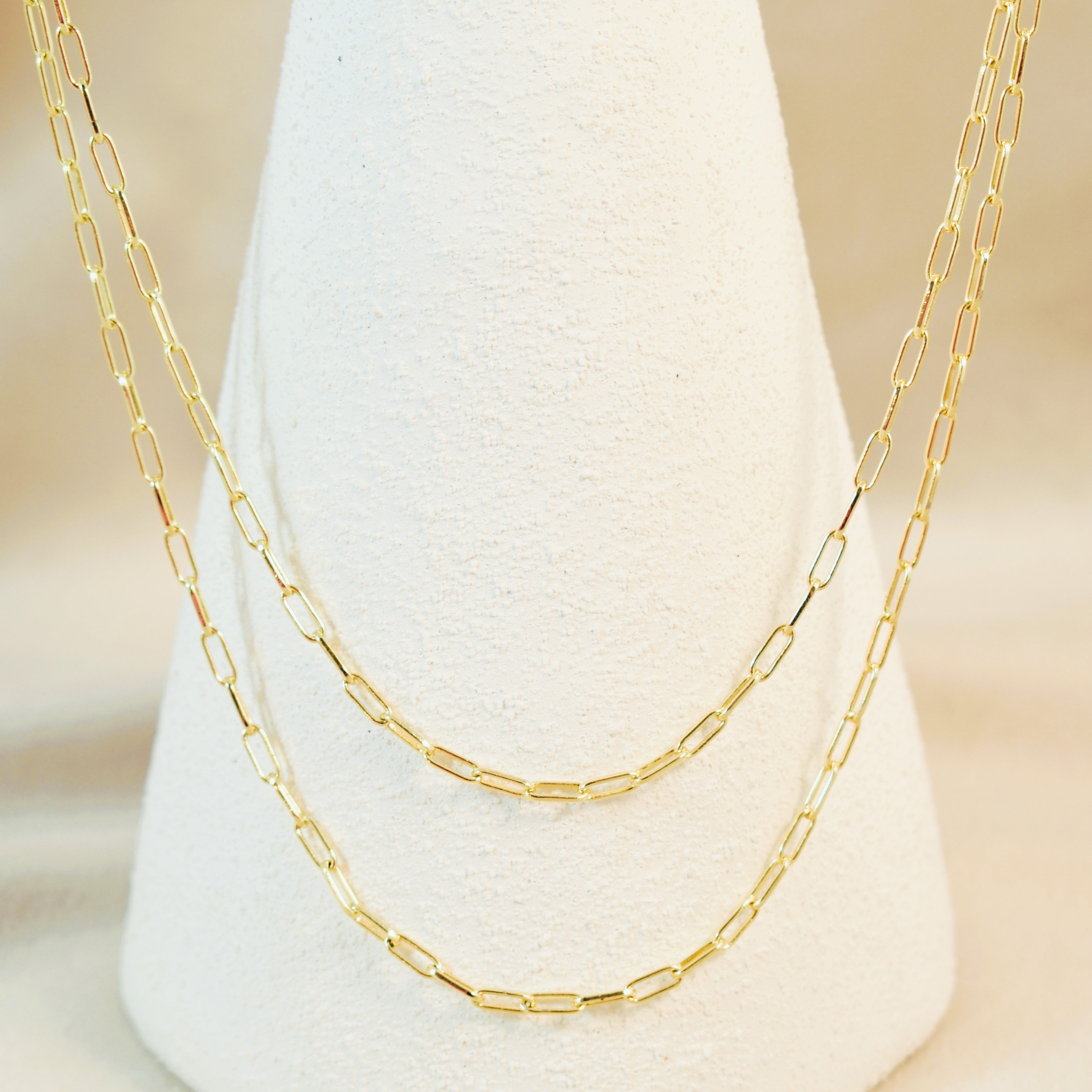 Paperclip Chain Link Necklace