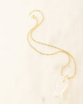 Rock Crystal Fish on the Line Pendant Necklace