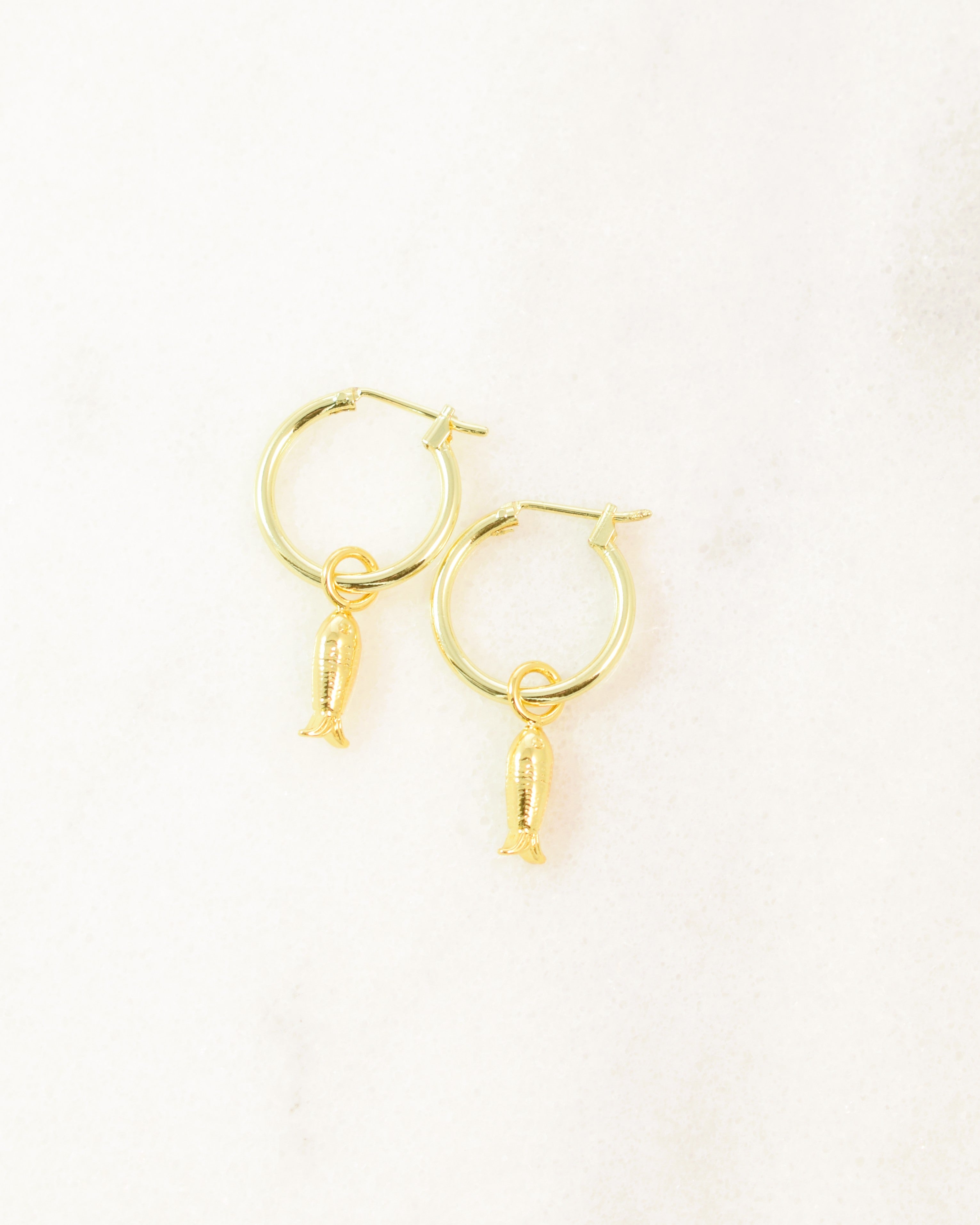 Sardine Hoop Earrings