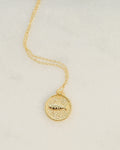 Sardine Medallion Charm Necklace