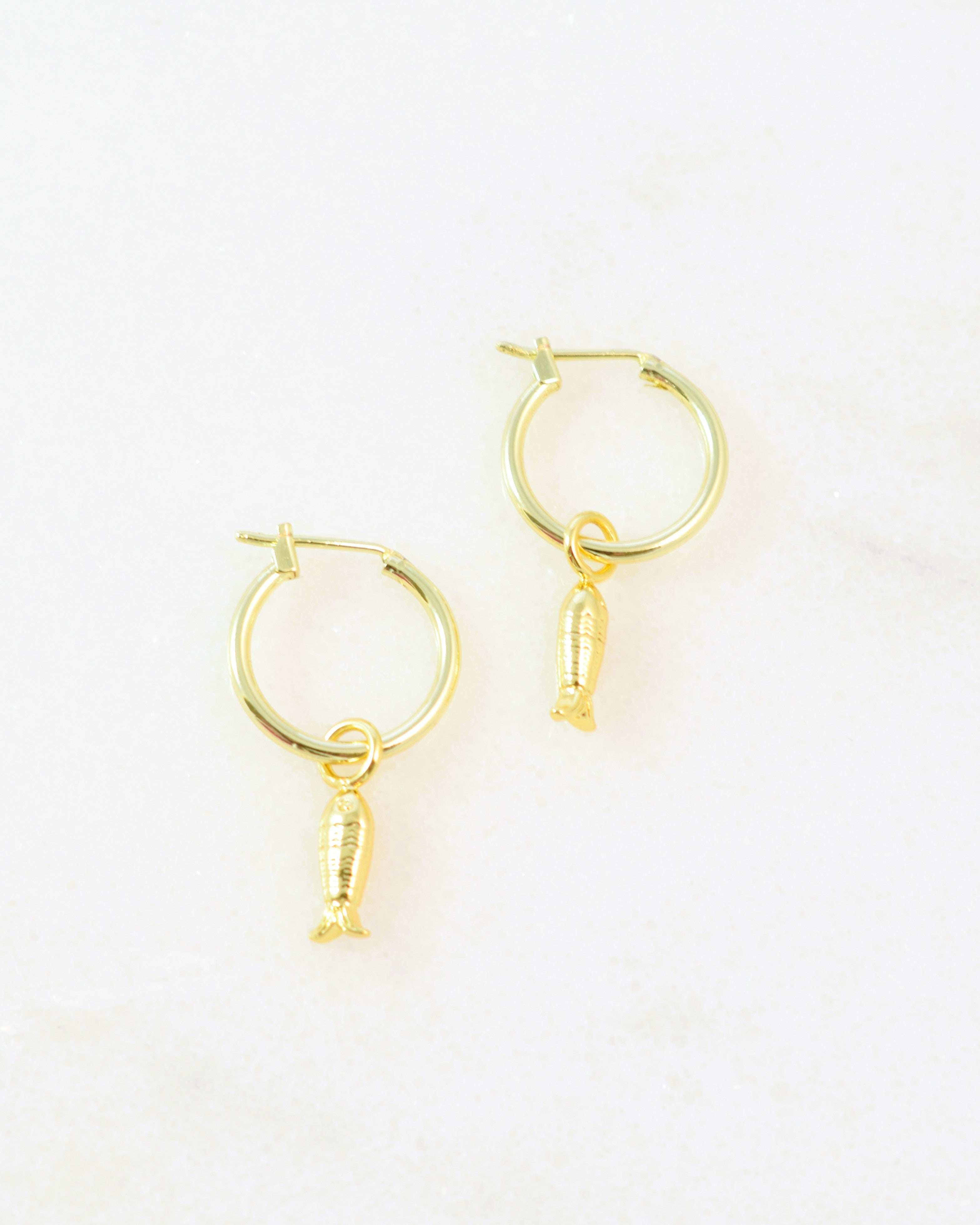 Sardine Hoop Earrings