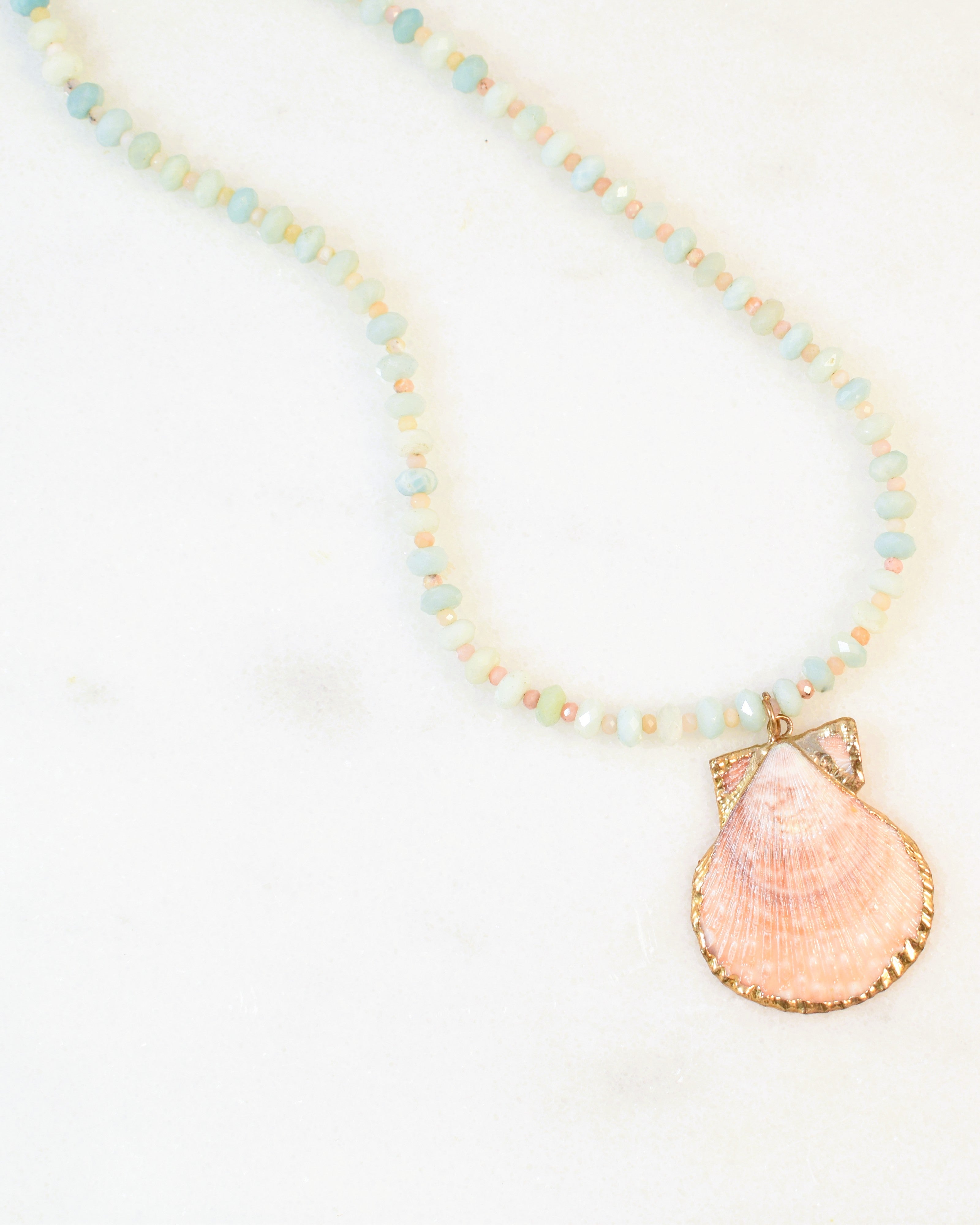 Chalcedony Bezel and Amazonite Bracelet