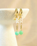 Seafoam Aphrodite Huggie Earrings